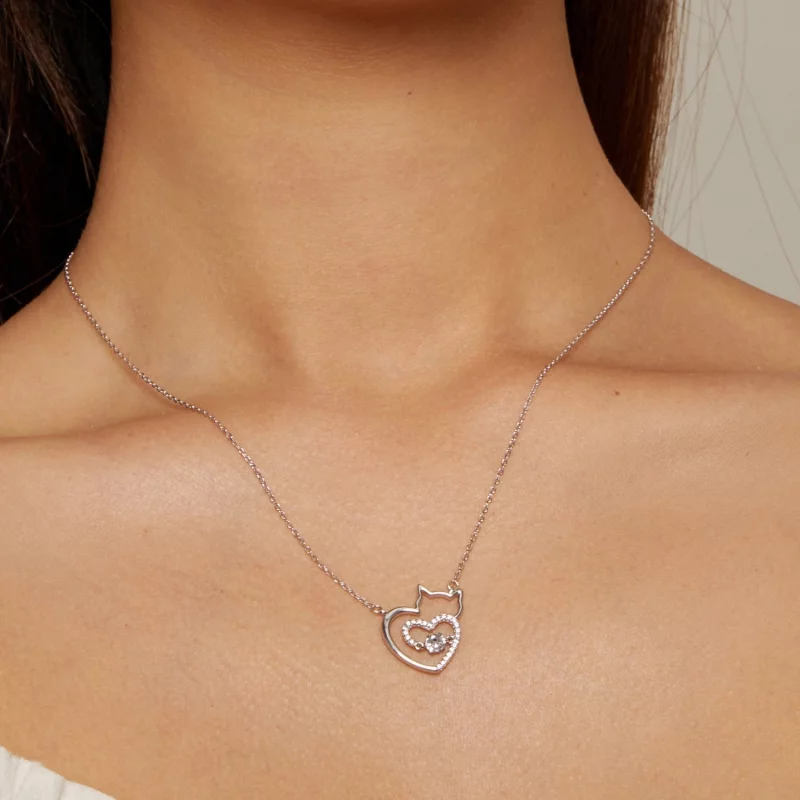 (image pour) Collier intelligent de style Pandora avec motif de chat - SCN503 - Afficher 6