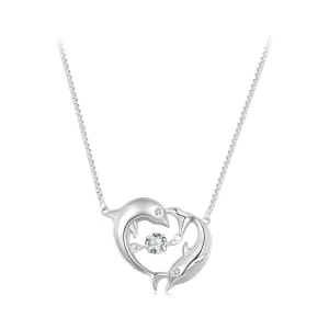 (image pour) Collier intelligent style Pandora avec dauphin - BSN340
