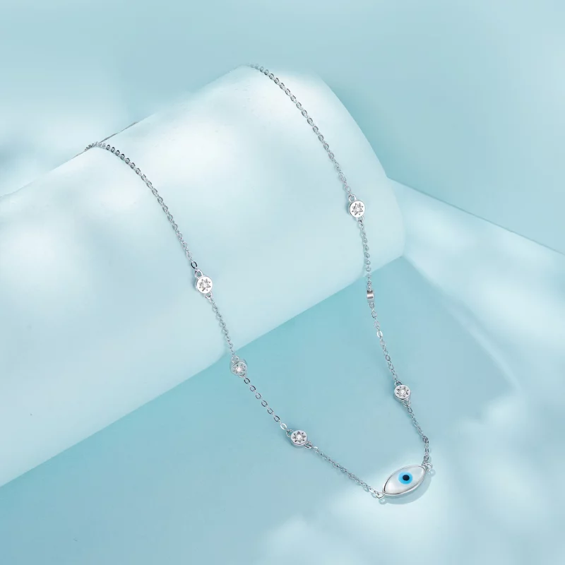 (image pour) Collier style Pandora avec œil du diable - SCN505 - Afficher 2