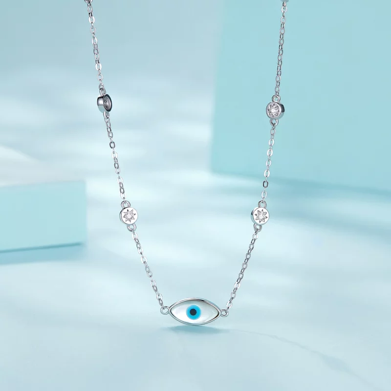 (image pour) Collier style Pandora avec œil du diable - SCN505 - Afficher 3