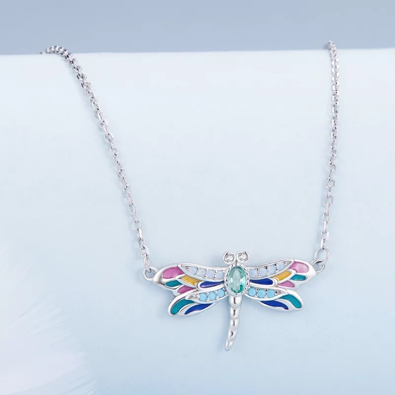 (image pour) Collier style Pandora avec libellule - BSN348 - Afficher 2