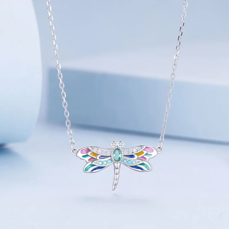 (image pour) Collier style Pandora avec libellule - BSN348 - Afficher 3