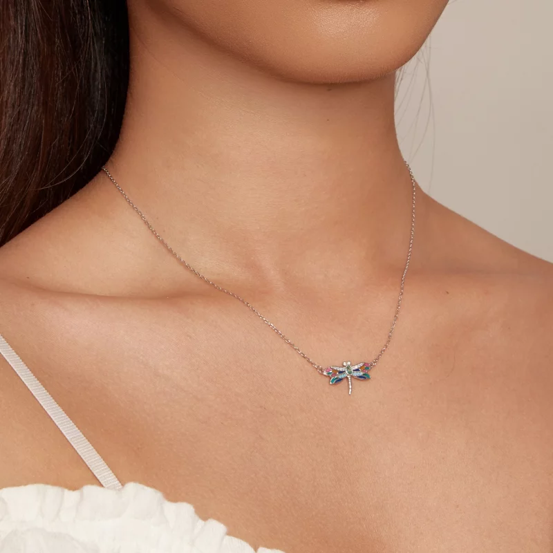 (image pour) Collier style Pandora avec libellule - BSN348 - Afficher 5