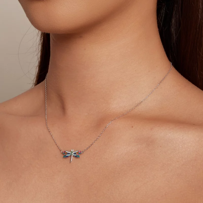(image pour) Collier style Pandora avec libellule - BSN348 - Afficher 6