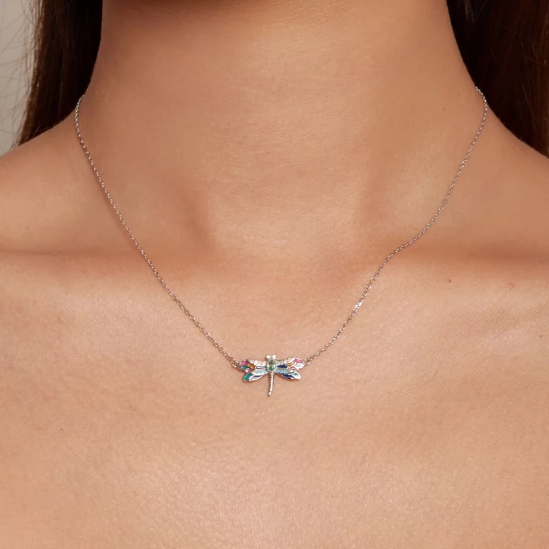 (image pour) Collier style Pandora avec libellule - BSN348 - Afficher 7