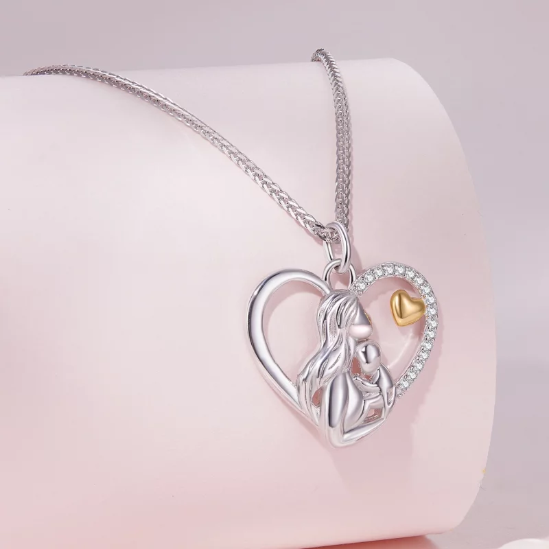 (image pour) Collier style Pandora Deep Love entre une mère et son fils - SCN498 - Afficher 2