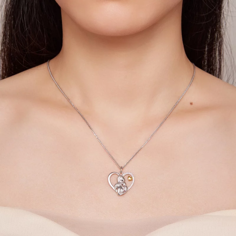 (image pour) Collier style Pandora Deep Love entre une mère et son fils - SCN498 - Afficher 6