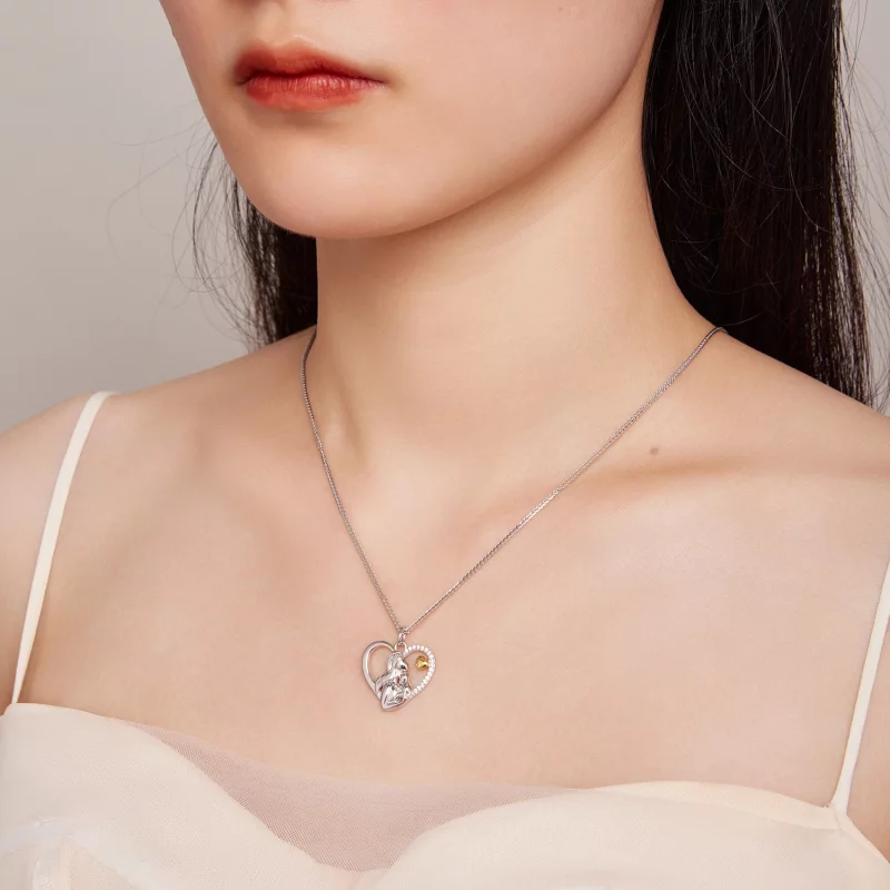 (image pour) Collier style Pandora Deep Love entre une mère et son fils - SCN498 - Afficher 7