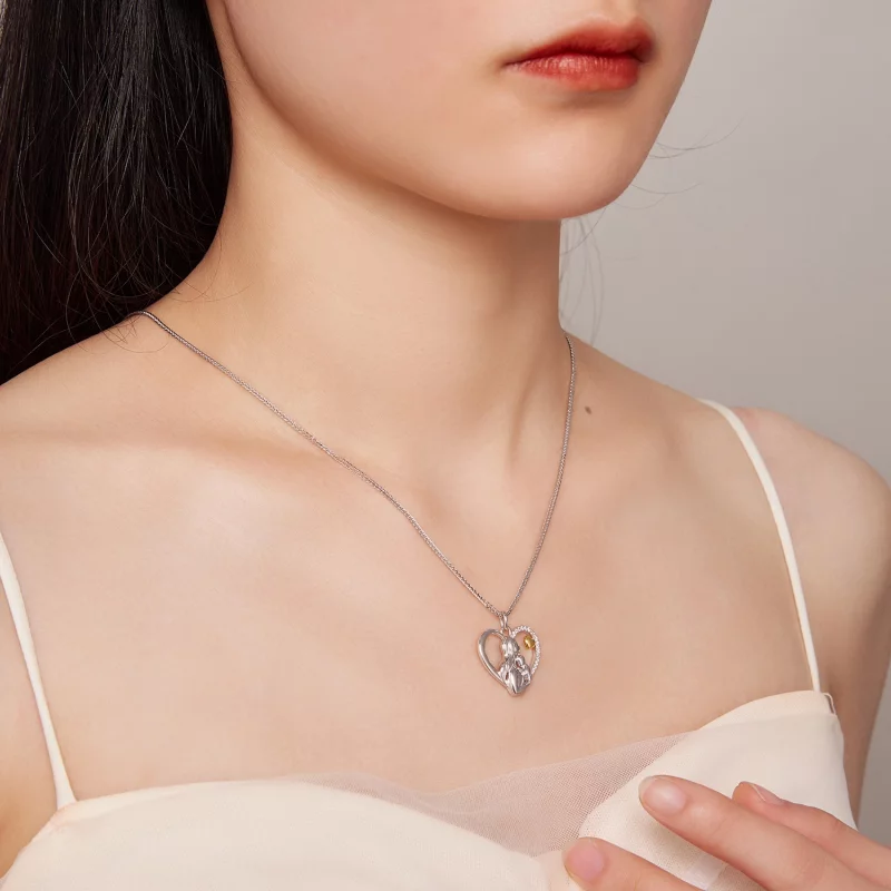 (image pour) Collier style Pandora Deep Love entre une mère et son fils - SCN498 - Afficher 8