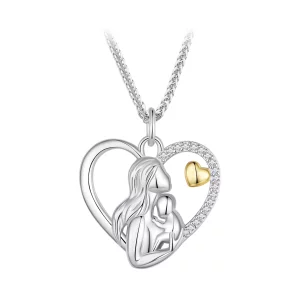 Collier style Pandora Deep Love entre une mère et son fils - SCN498 (image pour) Collier style Pandora Deep Love entre une mère et son fils - SCN498