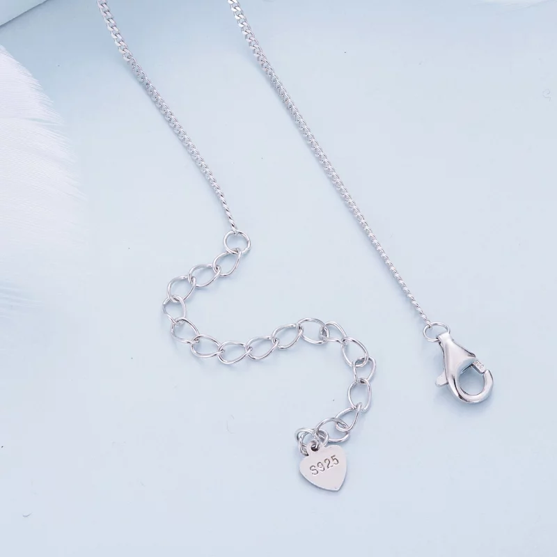 (image pour) Collier style Pandora à double anneau mobius - BSN362 - Afficher 4