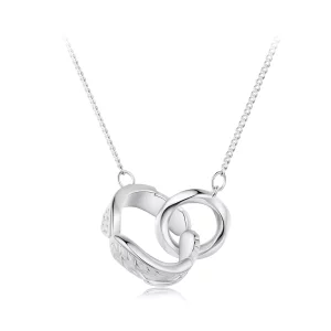 (image pour) Collier style Pandora à double anneau mobius - BSN362