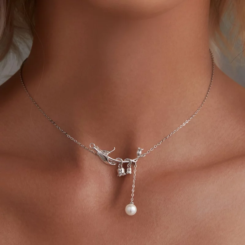 (image pour) Collier style Pandora Muguet - BSN357 - Afficher 5