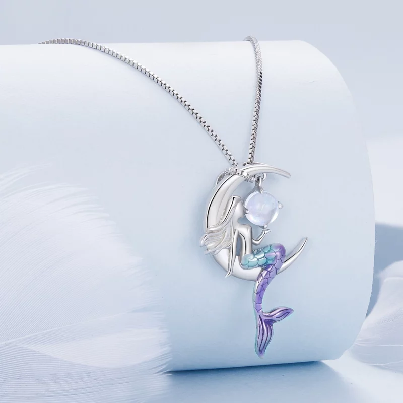 (image pour) Collier style Pandora sirène - BSN338 - Afficher 2