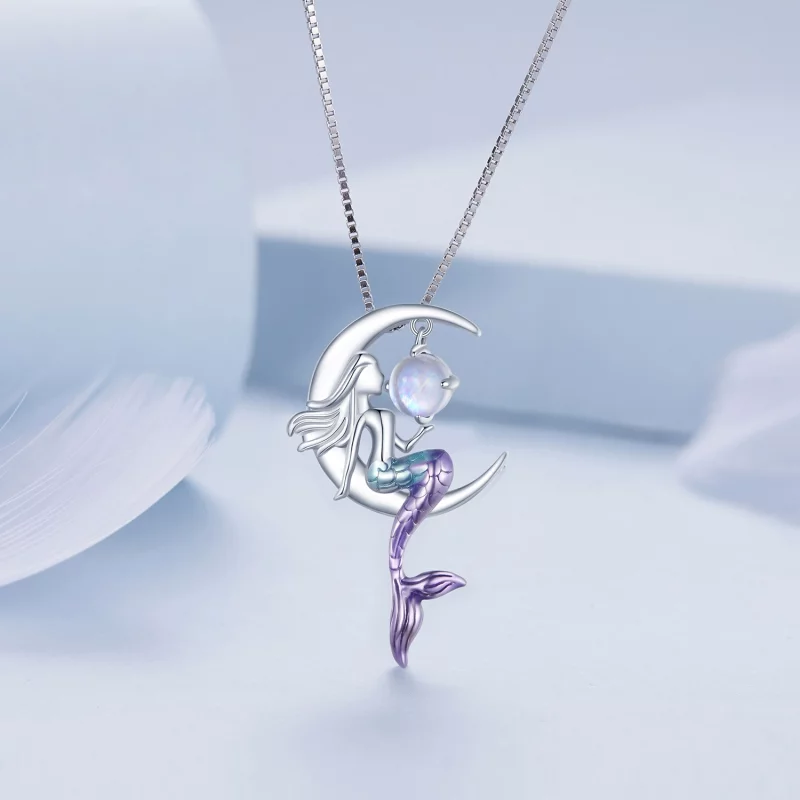 (image pour) Collier style Pandora sirène - BSN338 - Afficher 3