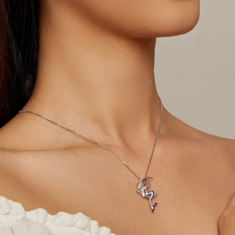 (image pour) Collier style Pandora sirène - BSN338 - Afficher 5