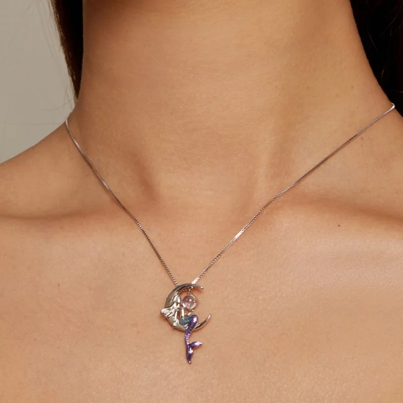 (image pour) Collier style Pandora sirène - BSN338 - Afficher 6