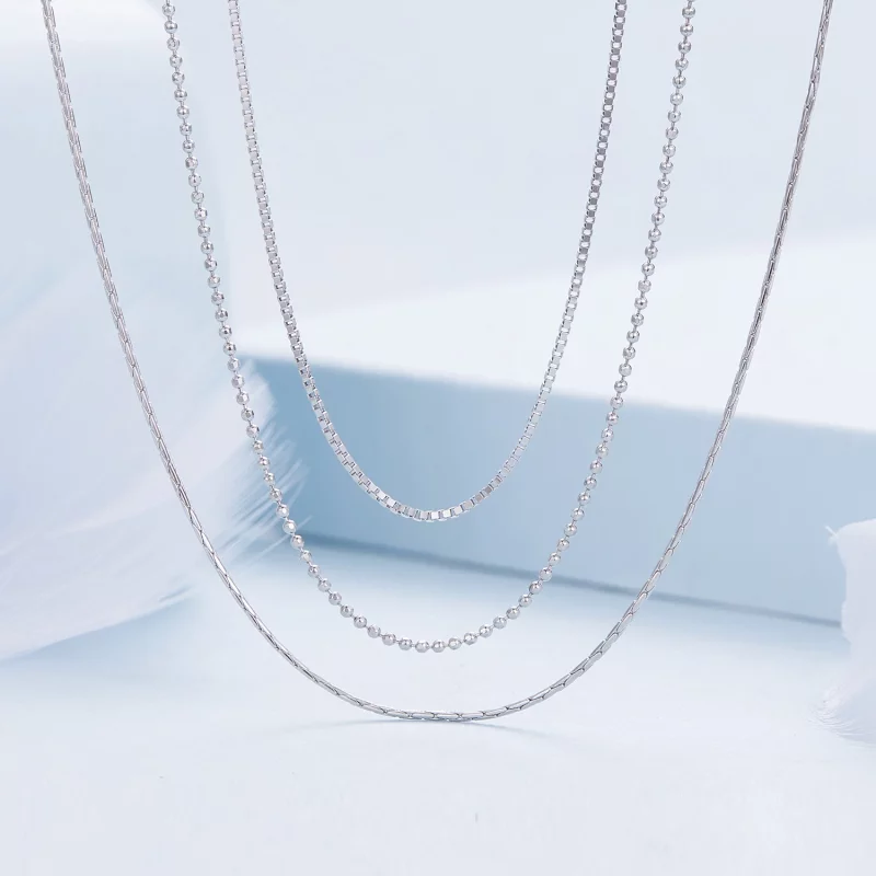 (image pour) Collier à trois étages de style Pandora - BSN333 - Afficher 3