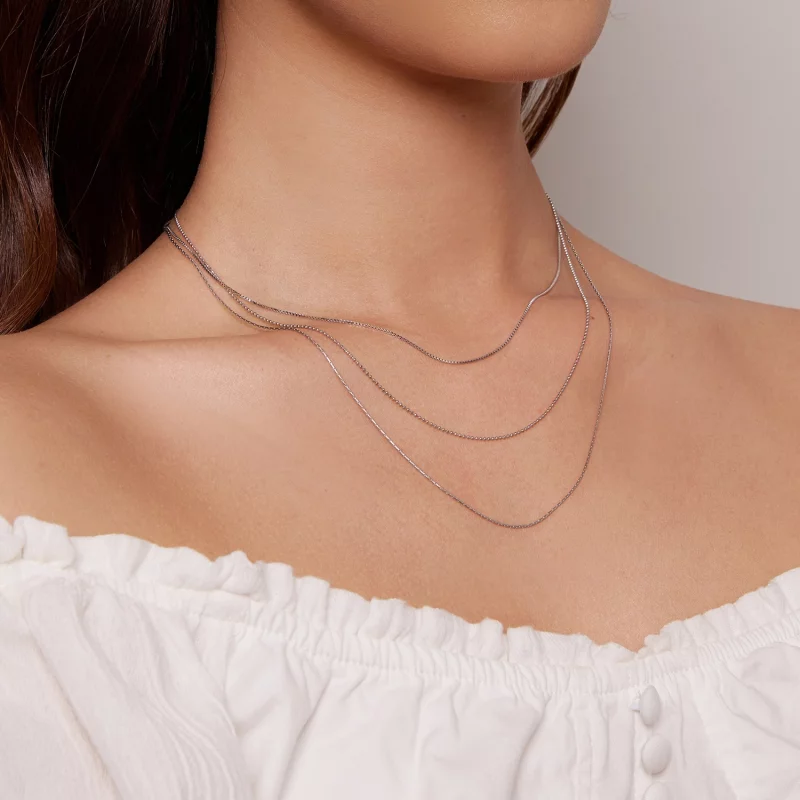 (image pour) Collier à trois étages de style Pandora - BSN333 - Afficher 6