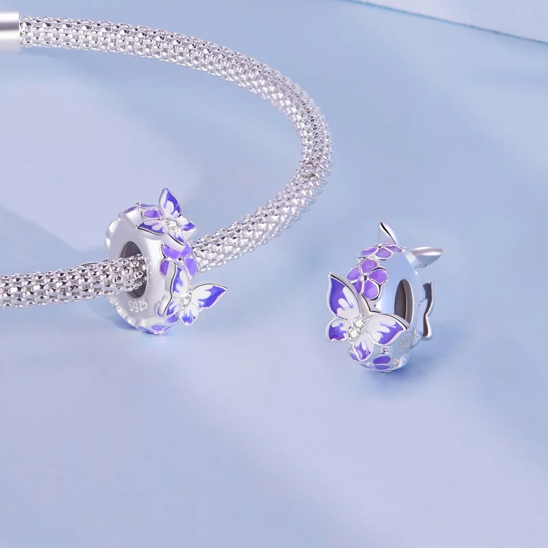(image pour) Pandora Style Papillon Spacer - SCC2462 - Afficher 4
