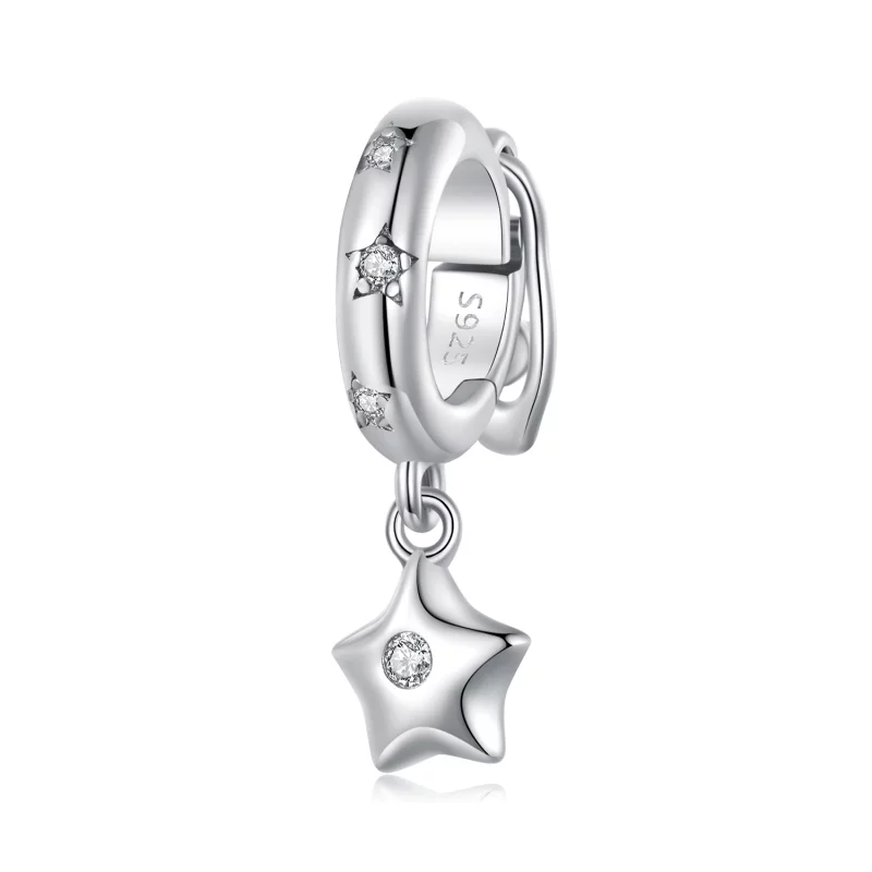 (image pour) Pandora Style Star Universal Buckle Spacer - BSC889