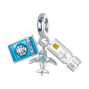 (image pour) Pendentif Avion de Voyage de style Pandora - SCC2479