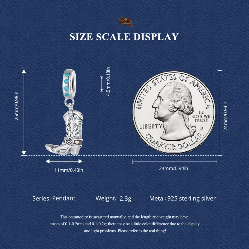 (image pour) Pendentif Bottes en cuir style cowboy de la marque Pandora - SCC2566 - Afficher 7