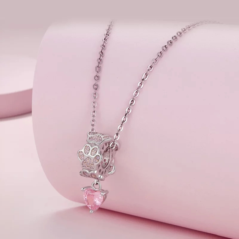 (image pour) Pendentif à breloque en forme de patte dans le style Pandora - SCC2577 - Afficher 4