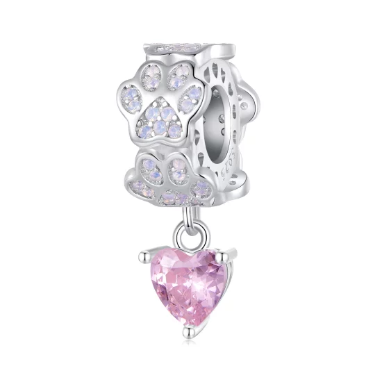 (image pour) Pendentif à breloque en forme de patte dans le style Pandora - SCC2577