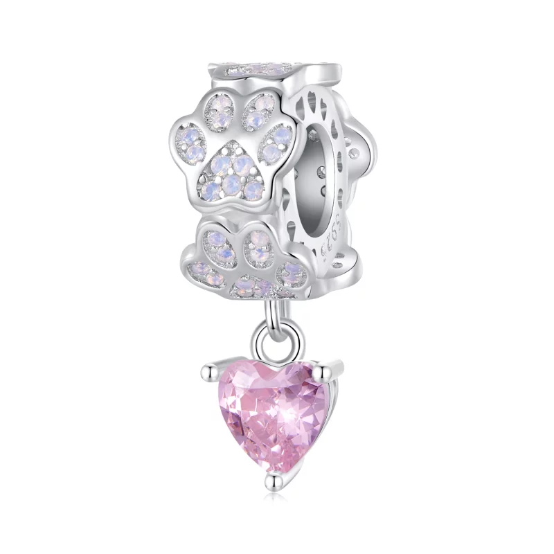 (image pour) Pendentif à breloque en forme de patte dans le style Pandora - SCC2577
