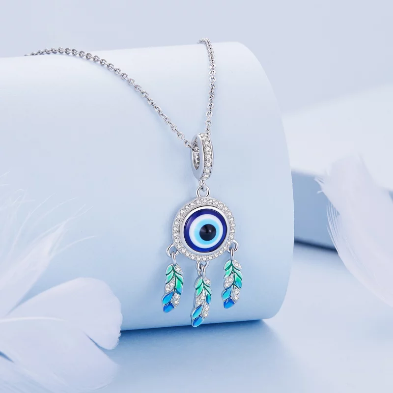 (image pour) Pendentif à breloque style Pandora avec œil du diable - BSC785 - Afficher 2