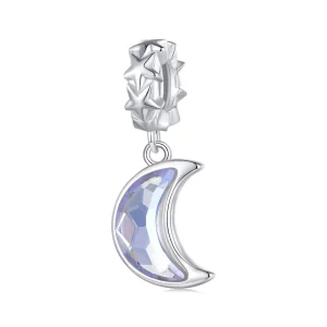 (image pour) Pendentif à breloque style Pandora - Lune scintillante - SCC2623