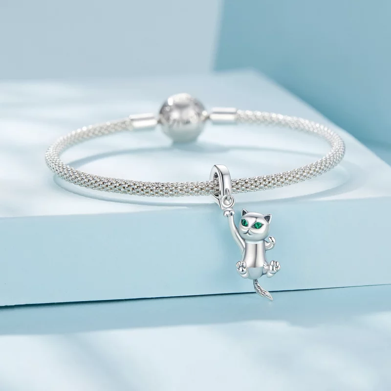 (image pour) Pendentif chat Pandora Style - SCC2572 - Afficher 4