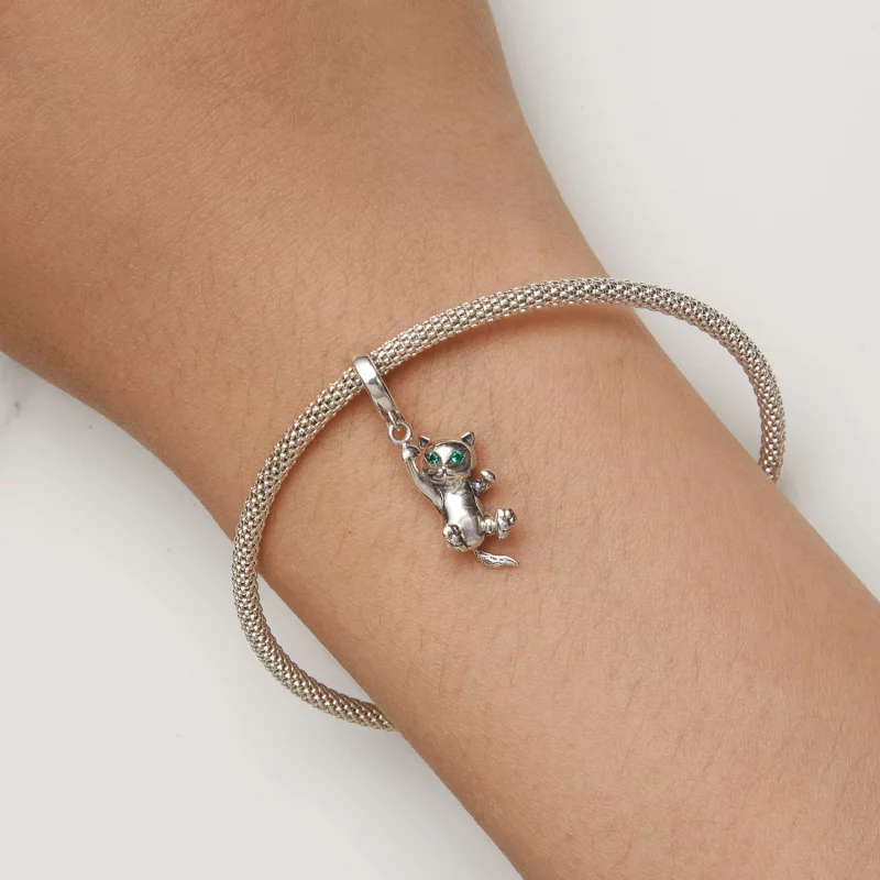 (image pour) Pendentif chat Pandora Style - SCC2572 - Afficher 8