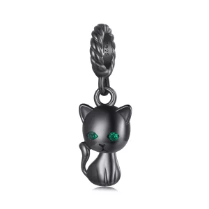 (image pour) Pendentif Chat Style Pandora - SCX122-D