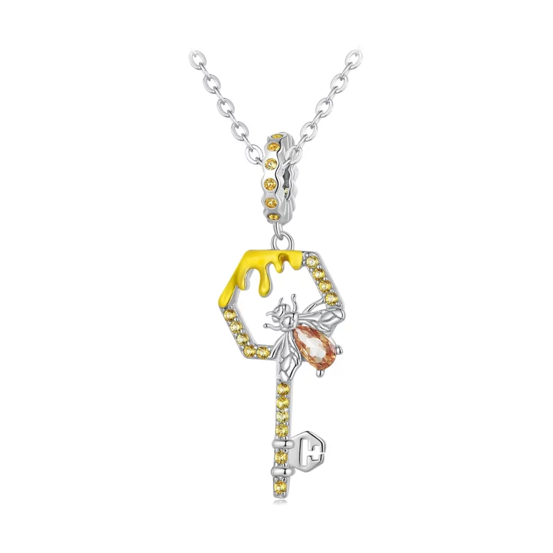 (image pour) Pendentif Clé Ruche de Style Pandora - BSC822 - Afficher 6