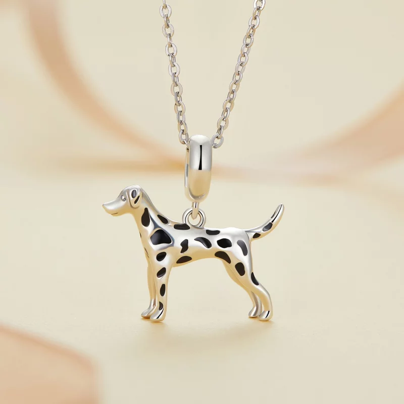 (image pour) Pendentif Dalmatien de style Pandora - BSC798 - Afficher 3