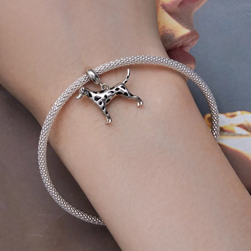 (image pour) Pendentif Dalmatien de style Pandora - BSC798 - Afficher 5
