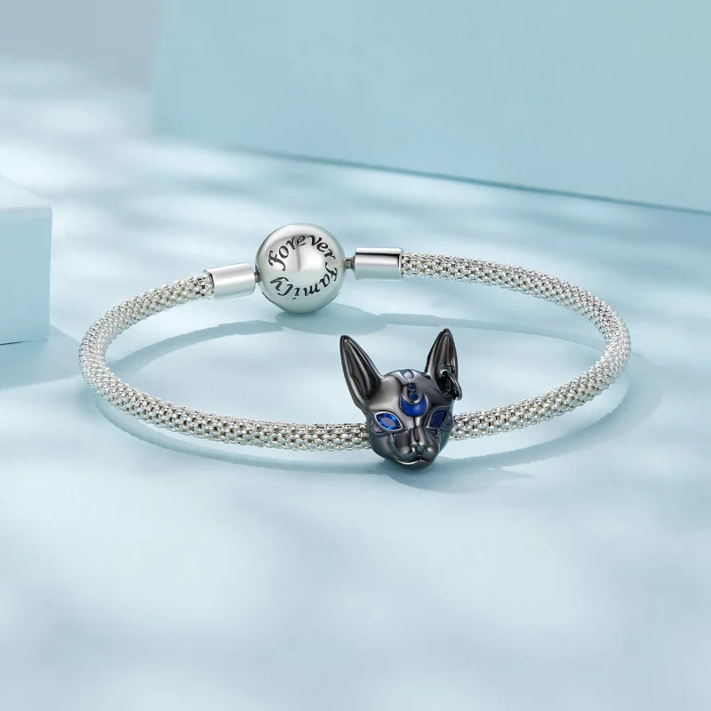 (image pour) Pendentif Dieu Chat Égyptien de style Pandora - SCC2592 - Afficher 5