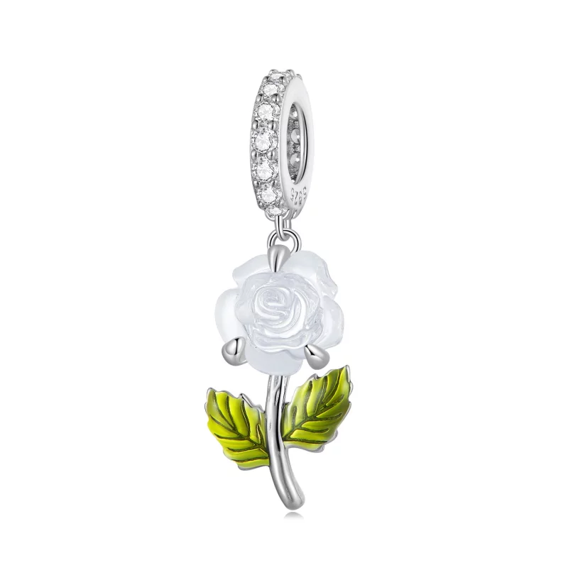(image pour) Pendentif en cristal style Pandora avec une rose - BSC824 - Afficher 8