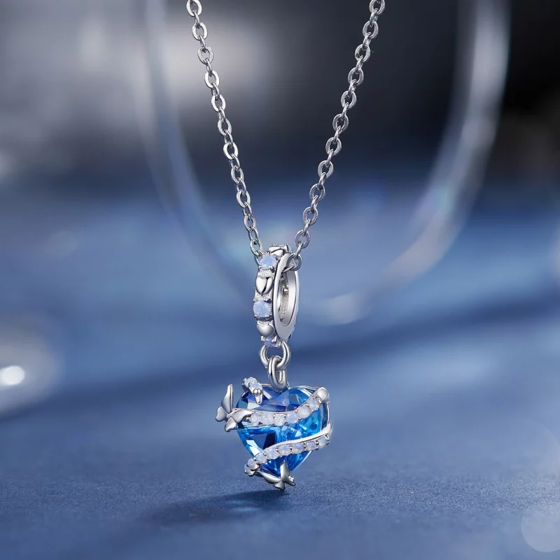 (image pour) Pendentif en forme de cœur magique style Pandora - SCC2535 - Afficher 2
