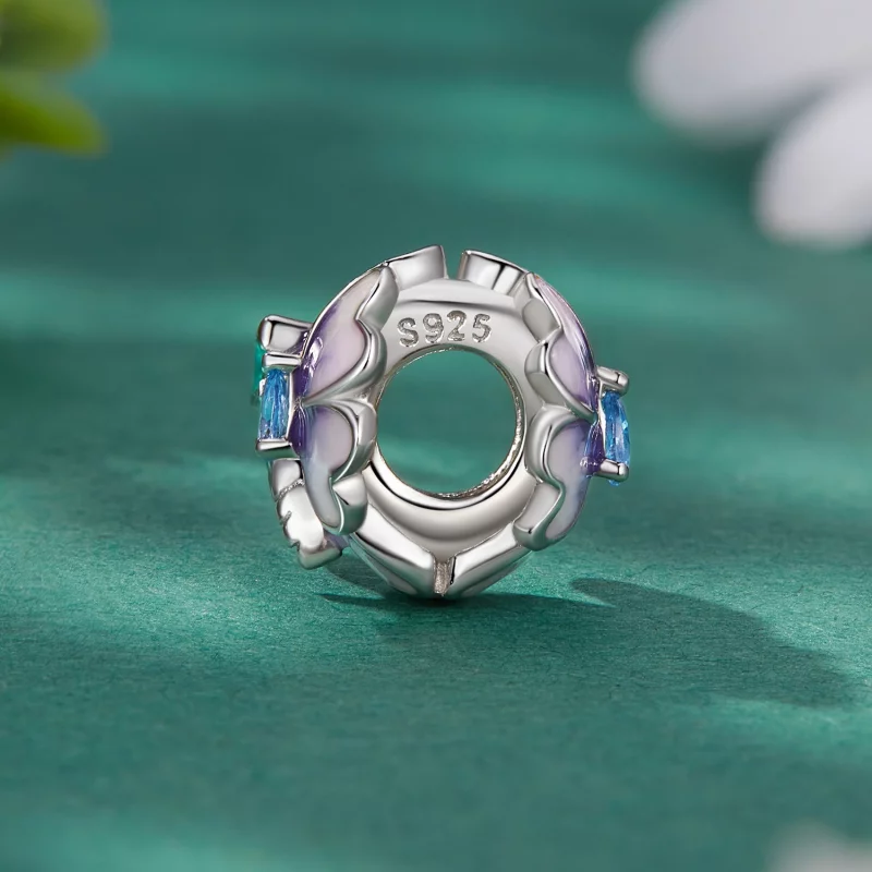 (image pour) Pendentif en forme de fleur et libellule de style Pandora - BSC786 - Afficher 3