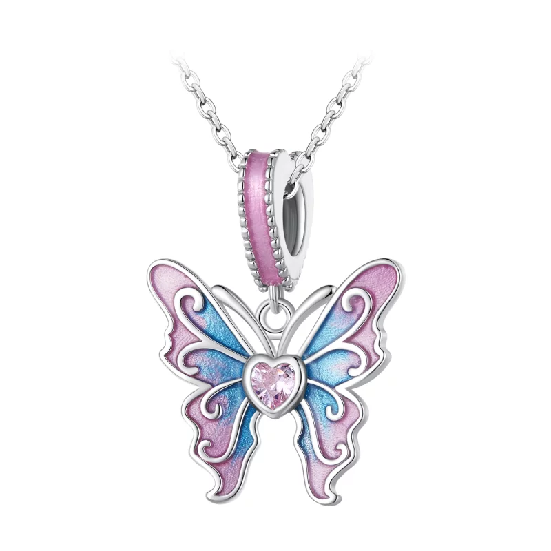 (image pour) Pendentif fée papillon de style Pandora - SCC2472 - Afficher 3