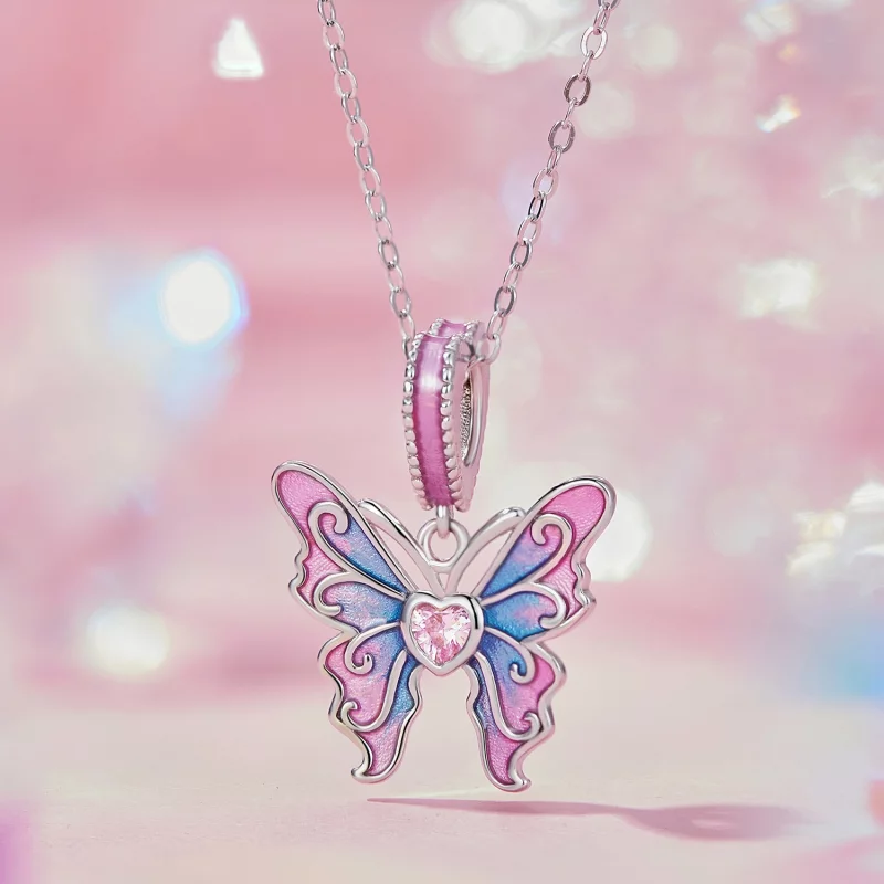 (image pour) Pendentif fée papillon de style Pandora - SCC2472 - Afficher 2