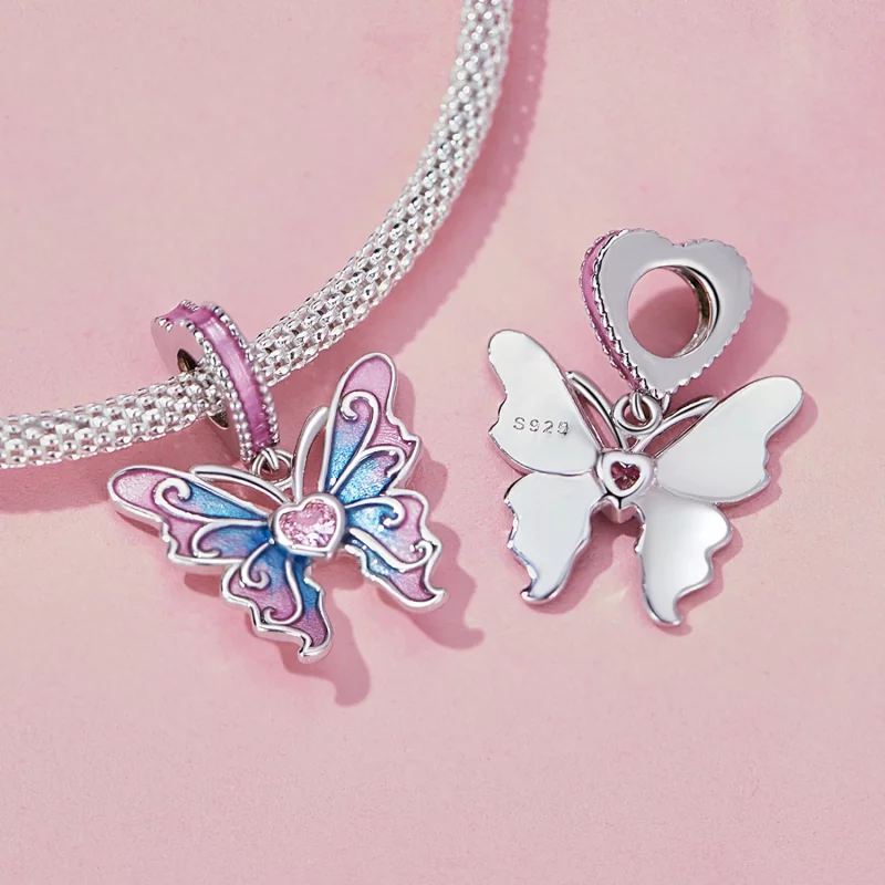 (image pour) Pendentif fée papillon de style Pandora - SCC2472 - Afficher 4