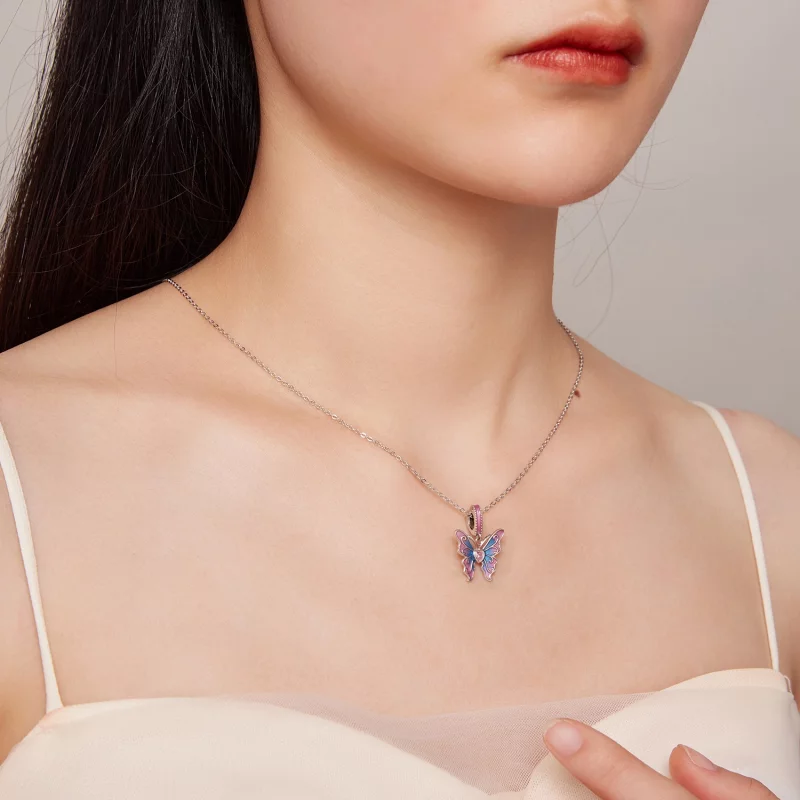 (image pour) Pendentif fée papillon de style Pandora - SCC2472 - Afficher 7