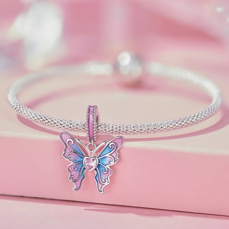 (image pour) Pendentif fée papillon de style Pandora - SCC2472 - Afficher 9