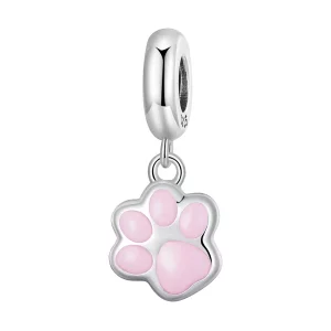 (image pour) Pendentif griffe de chat miniature de style Pandora - Blanc - SCC2476-A