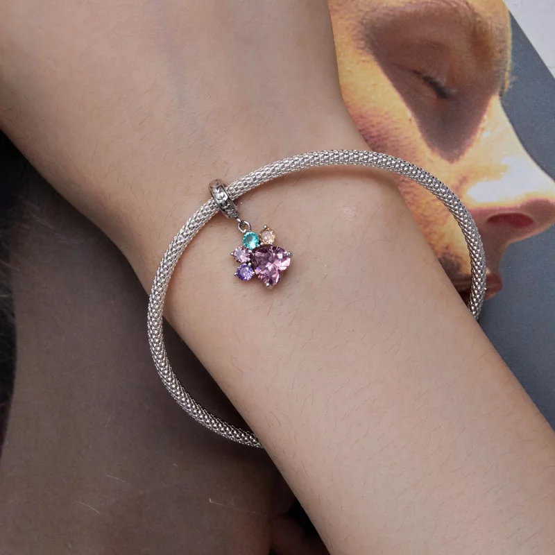 (image pour) Pendentif griffe mignonne coloré de style Pandora - SCC2478 - Afficher 5