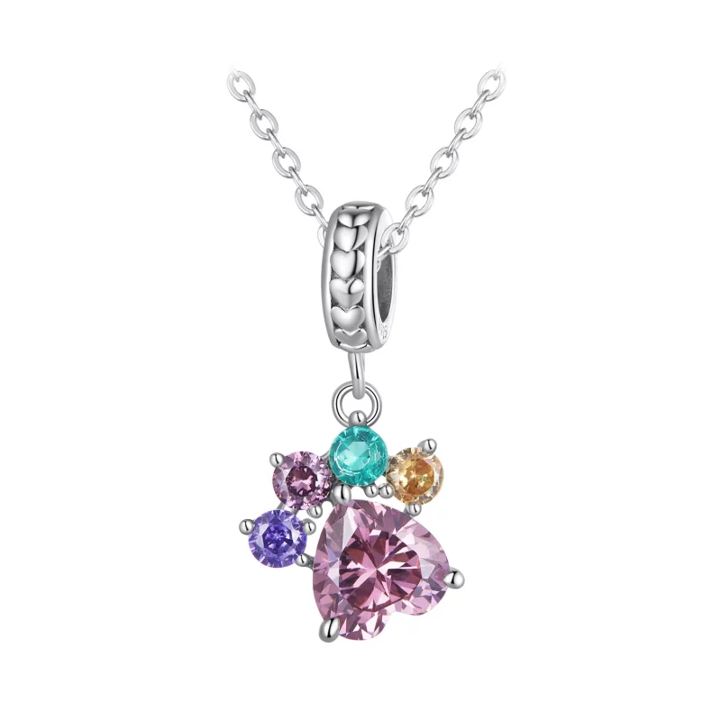 (image pour) Pendentif griffe mignonne coloré de style Pandora - SCC2478 - Afficher 6